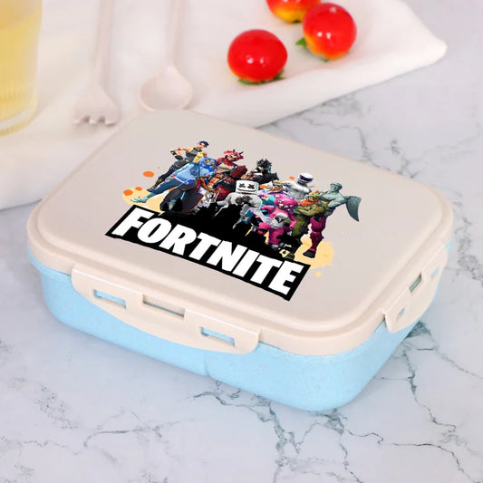 Fortnites Bento-Lunchbox im Anime-Stil, Fortress Night Lebensmittelbehälter für Kinder, Schule, Picknick, Büro, Abendessen, Geschenk 2025