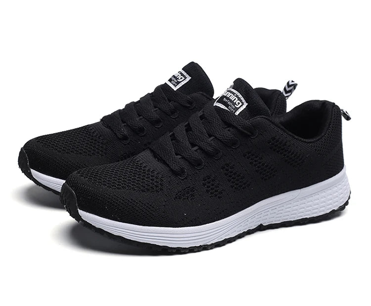 New Arrival Women Flats Footwear Lace-Up Flats Casual Sneakers Women's Soft Zapatos Mujer Plus Size