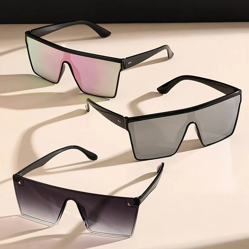 2-4PCS Oversize frame One-piece Goggle Men Woman Sunglasses Interior Accessory Protective Gears Anti Glare Car Driving Glasses
