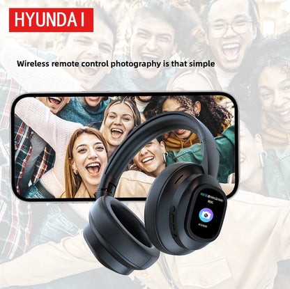 HYUNDAI X1PRO kabellose Bluetooth 6.0 KI-Übersetzungs-Ohrhörer – 100+ Sprachen, Touch-Control, LED-Display, geräuschunterdrückende Kopfhörer