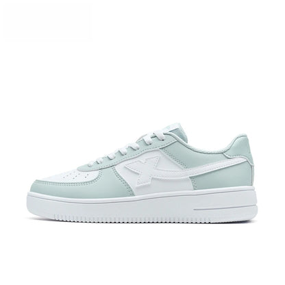 Zapatillas Xtep blancas para mujer 2026 primavera, parejas, versátiles, modernas, casuales, de suela gruesa con aumento de altura, calzado deportivo para mujer 874118319851