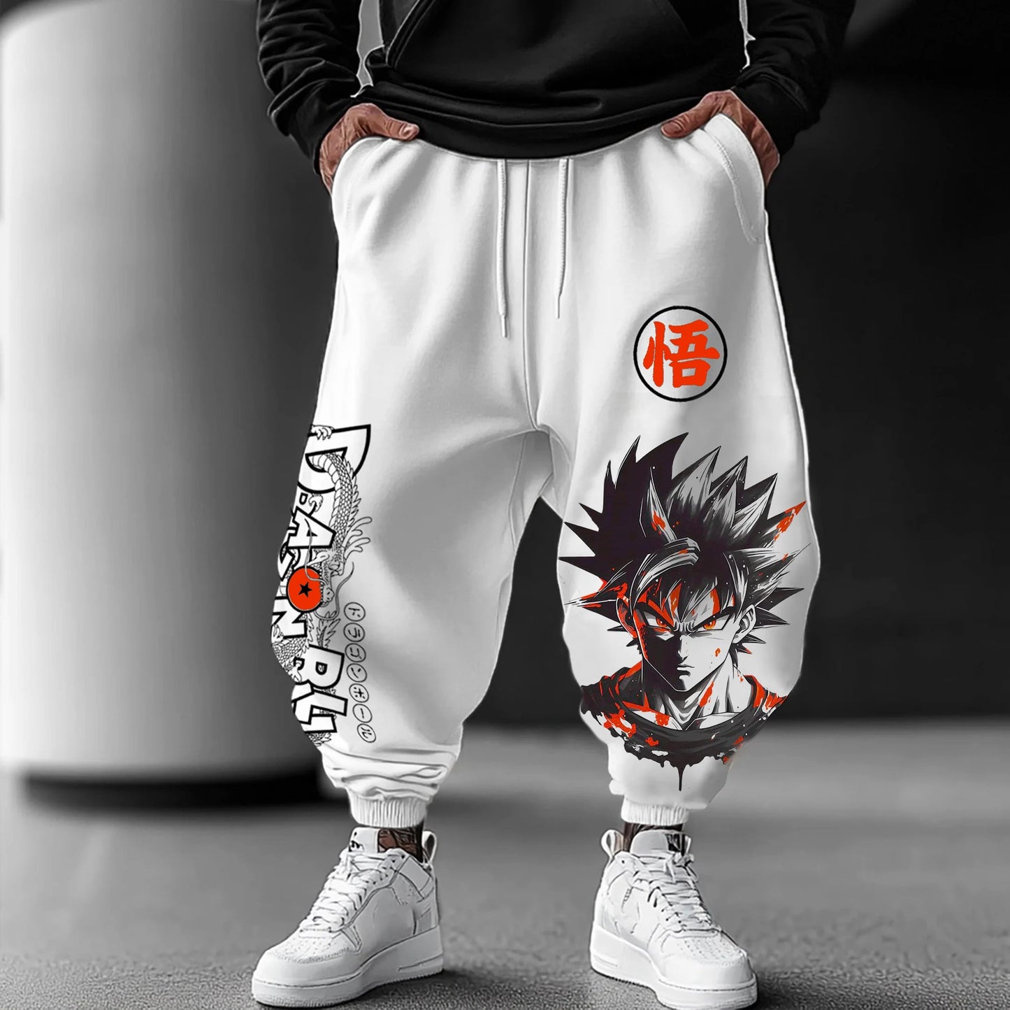 2026 Anime Saiyan Dragon Ball Summer Outdoor Sweatpants Harajuku Trendy Men Women Street Loose Casual Fashion Sports Cuffed Pants
