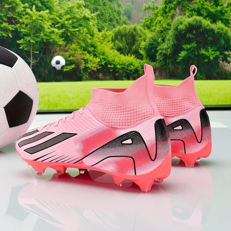New Men's Soccer Shoes Adult Non-Slip Football Boots Cleats Boys Ultralight Sport Outdoor Comfortable Training Match Grass