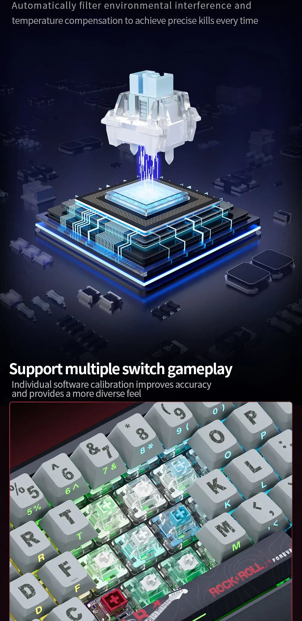 Tastiera magnetica SKYLOONG GK61/GK68 HE con case in alluminio, 8000hz, RT0.01mm, Rapid Trigger, keycap PBT, retroilluminazione RGB, tastiera gaming cablata