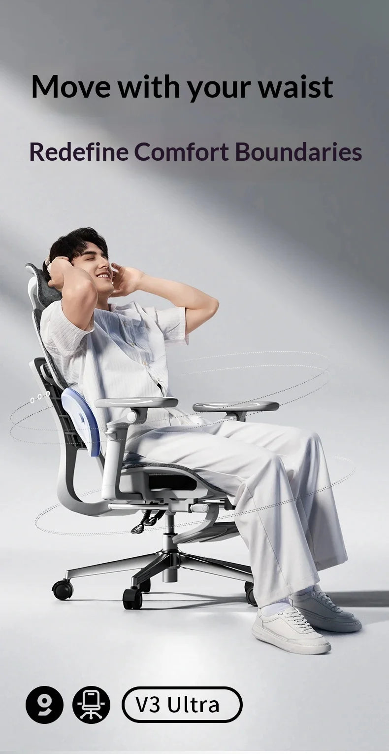 Ergonomischer Office-Mesh-Stuhl, moderner Executive-Computer- und Gaming-Stuhl, drehbar, rollbar und verstellbar