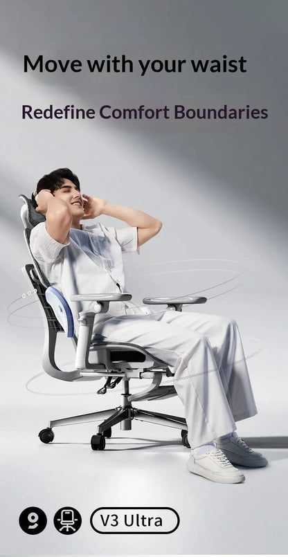 Ergonomischer Office-Mesh-Stuhl, moderner Executive-Computer- und Gaming-Stuhl, drehbar, rollbar und verstellbar