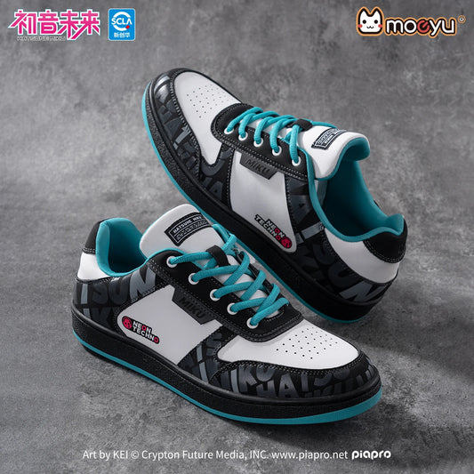 Moeyu Hatsune Miku Shoes for Women Men Vocaloid Cosplay Anime Man Sneakers Tennis Lace Up Sport Athletic Running Casual Shoes