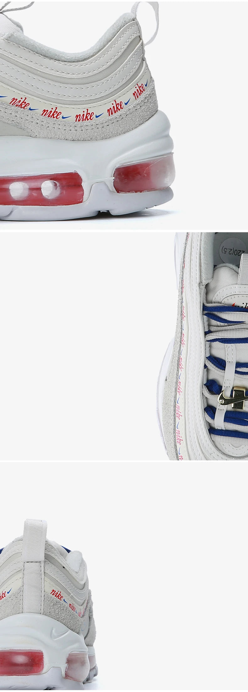 Nike originale AIR MAX 97 da donna, sneakers sportive basse con ammortizzazione ad aria DC4013-001