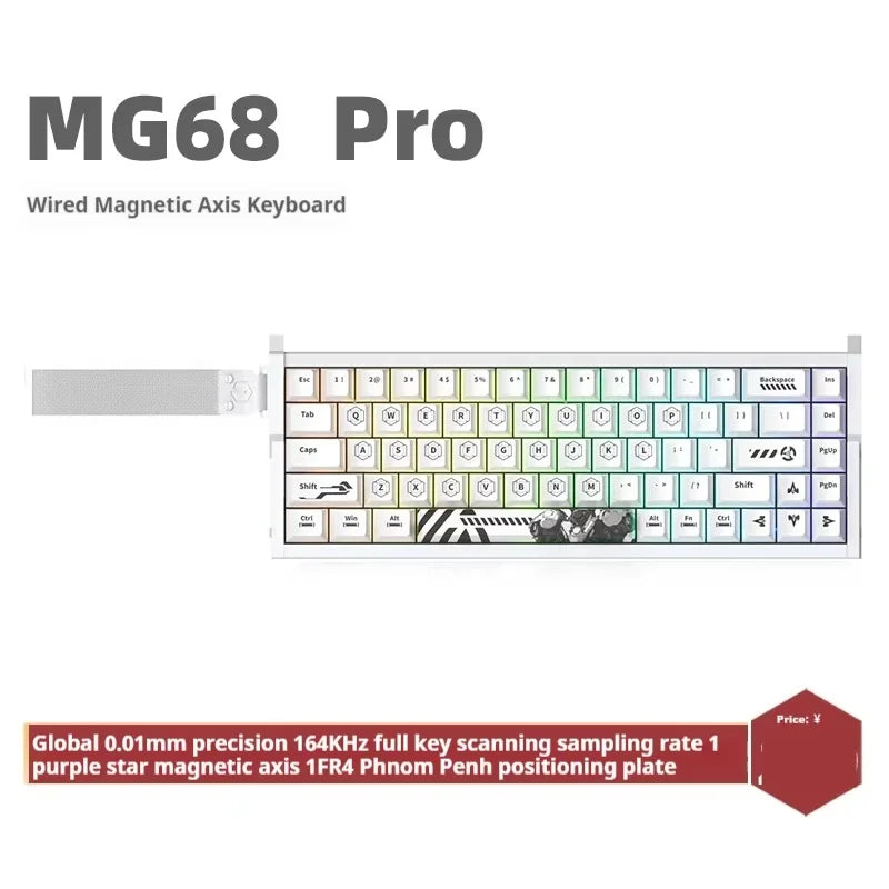 Irok MG68 MAX Keyboard Magnetic Switch Hot Swap RGB 8K Gamer Mechanical Keyboard PC E-Sports Gaming Accessories Customized Gift