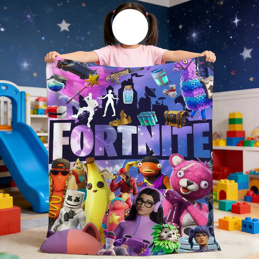 Game Cool F-Fortnite Blanket For Soft Throw Blanket for Picnic Bed Sofa Home Bedroom Cozy Warm Comfortable