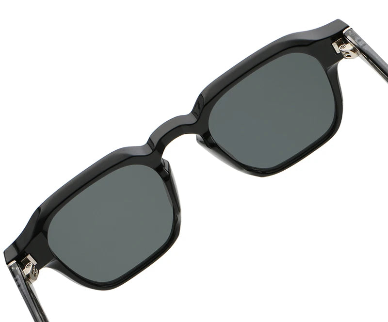 Peekaboo irregular sunglasses for women black brown retro style square sun glasses for men uv400 summer accessories 2025