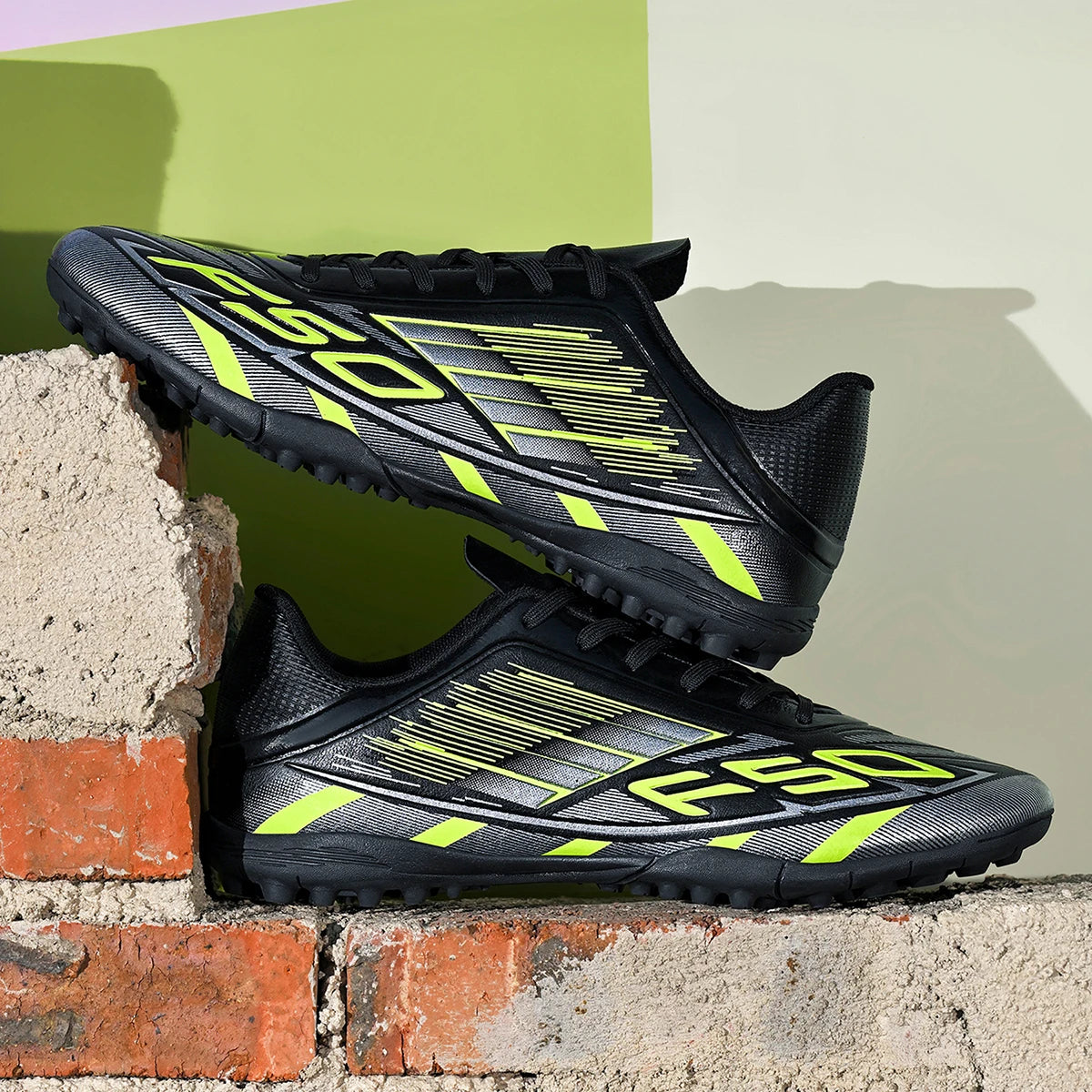 TF Soccer Cleats Children Kids Boys Girls PU Fabric Upper Rubber Sole Non-slip Wear-resistant Training Shoes