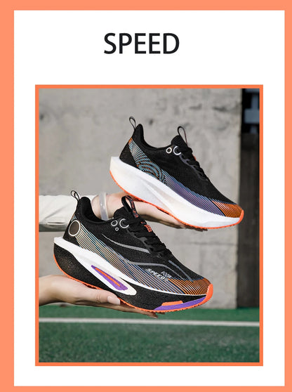 Men's Carbon Board Running Shoes Marathon Long-Distance Running Sports Shoes Support Stable Casual Women's Breathable Running Shoes