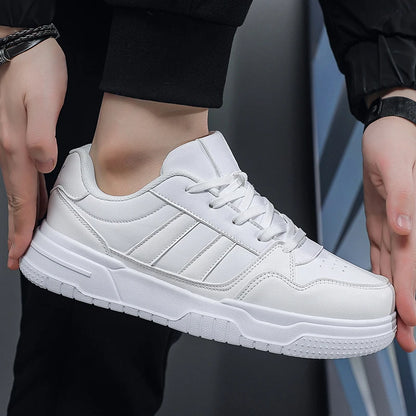 Plus Big Size 50 51 52 Men's Leather Sneakers Casual Sports Shoes Flat Skateboard Shoes Hot Sale for Dropshipping