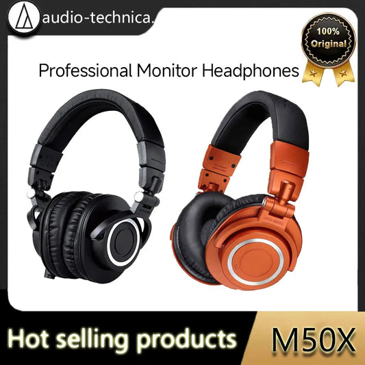 Sanpusen ATH M50X Over-Ear Wired Headphones Professional Monitor Studio Recording Mixing Monitoring HiFi Sound