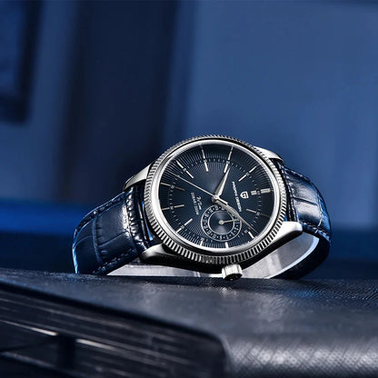 PAGANI Design PD1689 Men's Quartz Watch Japan VH65 Movement Sapphire Glass Leather Strap 20Bar Waterproof Men's Wristwatch