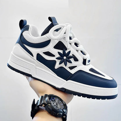 Fashion Men's Shoes Trend Street Skateboard Shoes Man Luxury Brand Training Sneakers Mesh Breathable Casual Shoes Men's Tennis Shoes