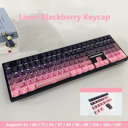 Topographic 4.0 Side Printed Keycaps ISO Enter Cherry Profile Double Shot PBT Keycaps For MX Switch Gamer Keyboard