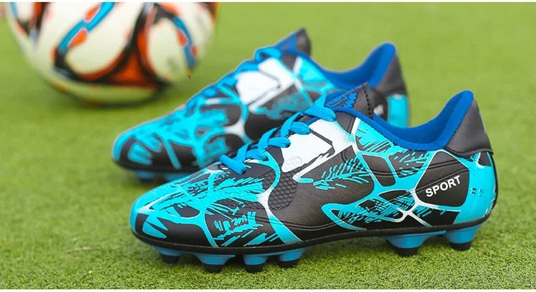 Children Soccer Shoes Sports Society Field Boy Football Shoes Futsal Fast Indoor Sneakers Original Ankle Cleats Football Boots
