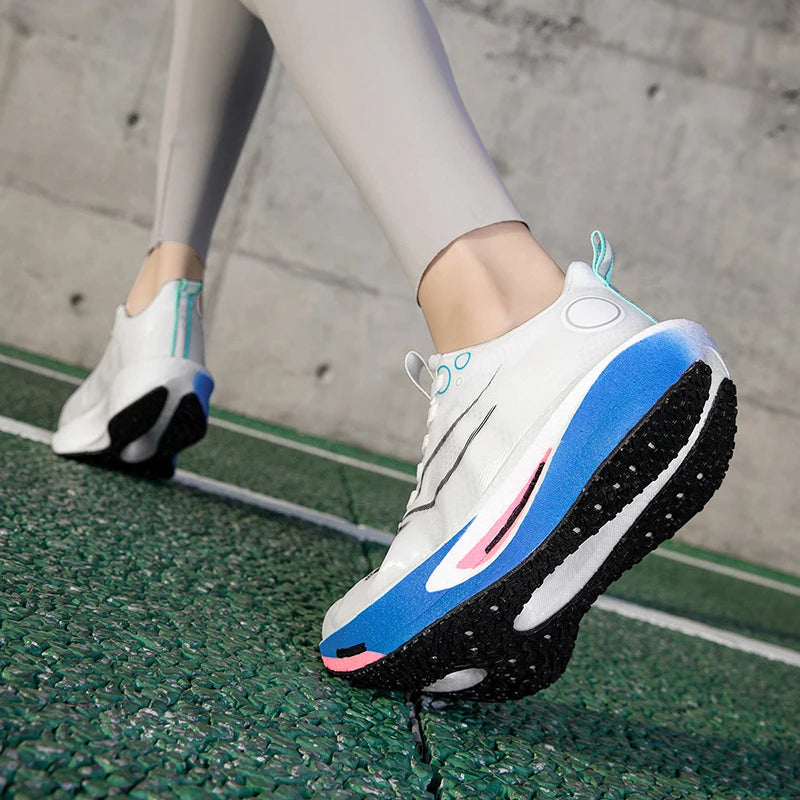 Men's Carbon Board Running Shoes Marathon Long-Distance Running Sports Shoes Support Stable Casual Women's Breathable Running Shoes