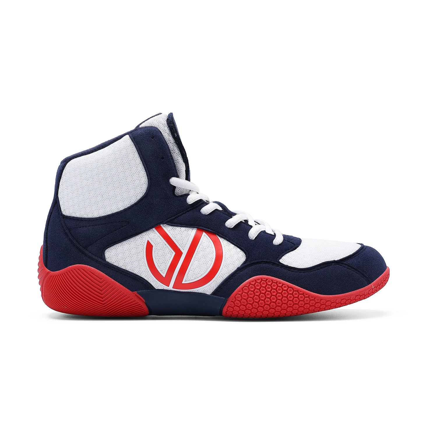 New Men's Large Wrestling Shoes Mesh Breathable Boxing Shoes Anti-Slip Wear-Resistant Sneakers Fashionable Casual High Sport Shoes