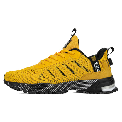 Baasploa Men's Running Shoes Brand, Male Designer Mesh Casual Sneakers, Lightweight Lace-Up New Male Outdoor Sports Tennis Shoes