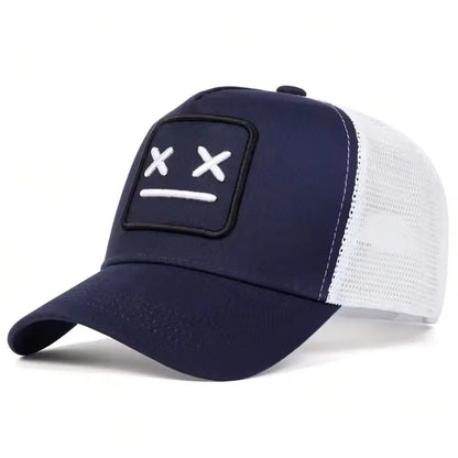 Unisex XX Embroidery Baseball Net Caps Adjustable Casual Hats Spring and Summer Outdoor Sunscreen Hat
