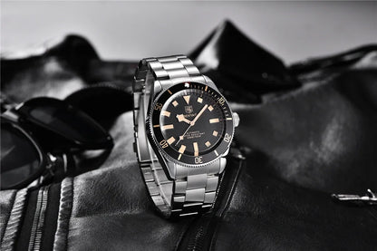 2026 New Mens Watches BENYAR Retro Red Mechanical Automatic luxury watch for men Waterproof Luminous Stainless steel wristwatch