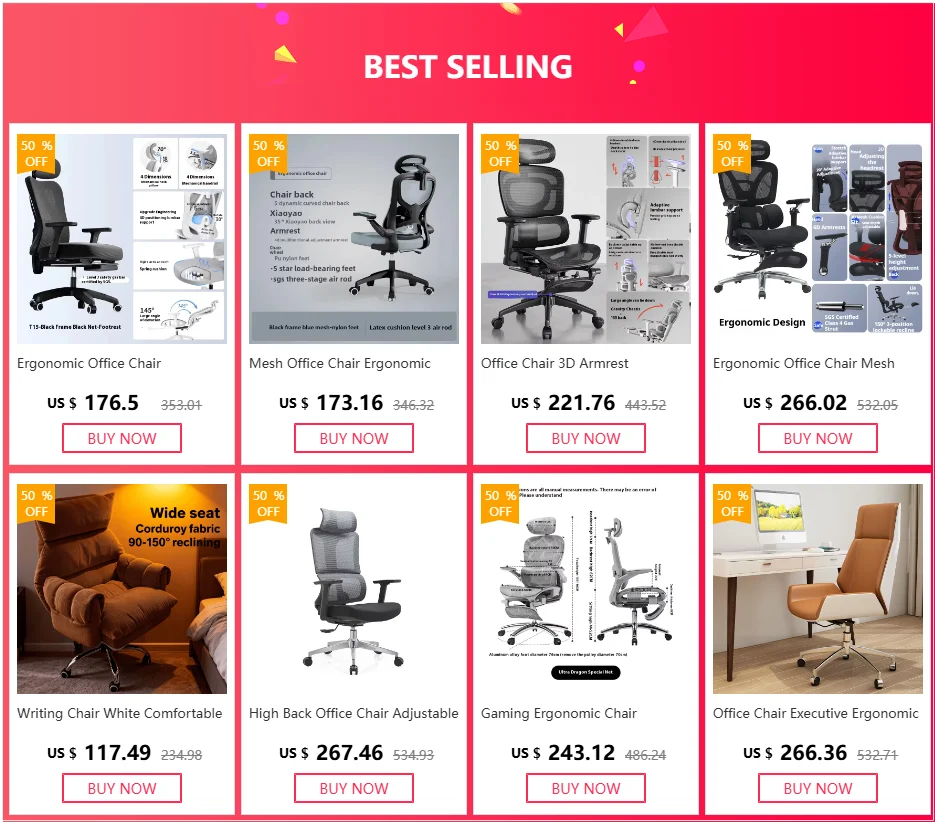 Ergonomischer Office-Mesh-Stuhl, moderner Executive-Computer- und Gaming-Stuhl, drehbar, rollbar und verstellbar