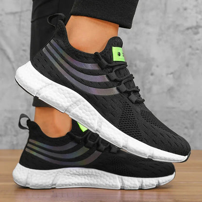 Men's Casual Sports Shoes Breathable Lightweight Sneakers Anti-Slip Flats Outdoor Running Walking Tennis Athletic Jogging Shoes