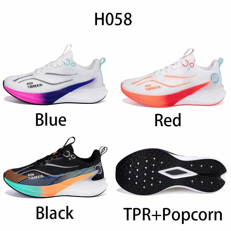 Men's Carbon Board Running Shoes Marathon Long-Distance Running Sports Shoes Support Stable Casual Women's Breathable Running Shoes