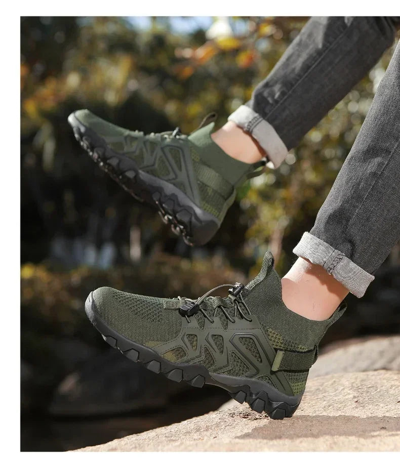 Unisex Breathable Quick-Drying Fishing Water Sport Shoes Summer Upstream Barefoot Aqua Boots Outdoor Non-Slip Women Beach Shoes