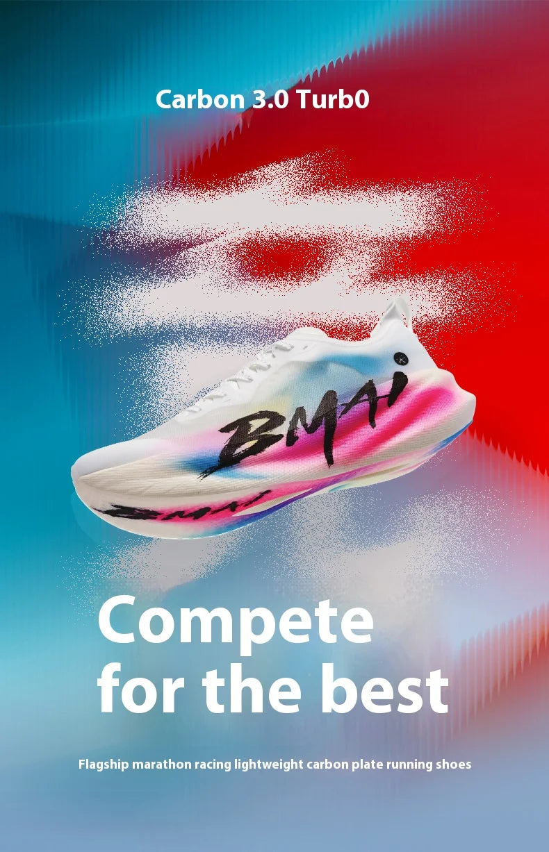 BMAI 3.0 Turbo 42KM Running Shoes for Women Breathable Marathon Sports Shoes Cushioning Sneakers Luxury Designer Trainers