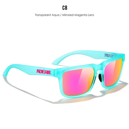KDEAM Large Size Square Men's Sunglasses Polarized Photochromic Oversized Sun Glasses Fashion Women Shades Upgraded Edition