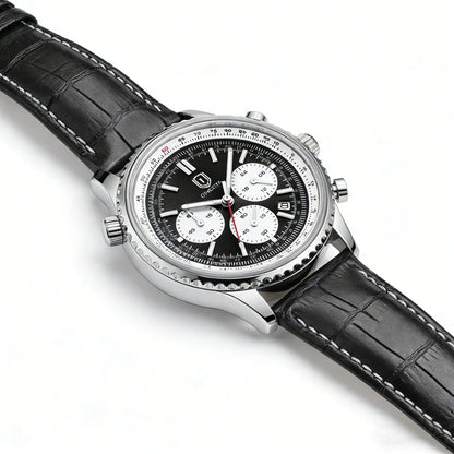 QINGXIYA Luxury Man Watch Quartz Waterproof Luminous Date Chronograph Leather Men Wristwatch Military Sports Men's Watches Reloj