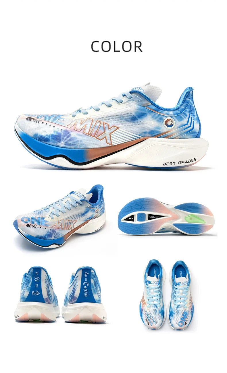 ONEMIX Neue Marathon-Laufschuhe mit Nylon-Carbonplatte, stoßdämpfende Profi-Rennschuhe mit stabiler Unterstützung, ultraleichte Rebound-Sneaker