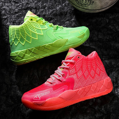 Youth Basketball Shoes for Actual Combat, Outdoor Comfortable Cushioning, Wear-Resistant, Fashionable, Breathable, High Quality