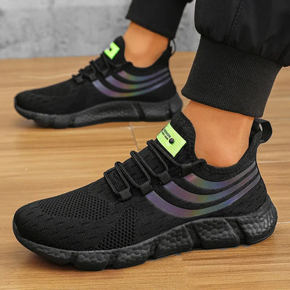 Men's Casual Sports Shoes Breathable Lightweight Sneakers Anti-Slip Flats Outdoor Running Walking Tennis Athletic Jogging Shoes
