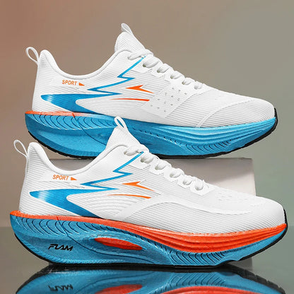 Laufschuhe für Herren und Damen – Marathon-Sportschuhe mit Luftdämpfung, Carbonplatte, atmungsaktiv, leicht und bequem für Outdoor-Aktivitäten