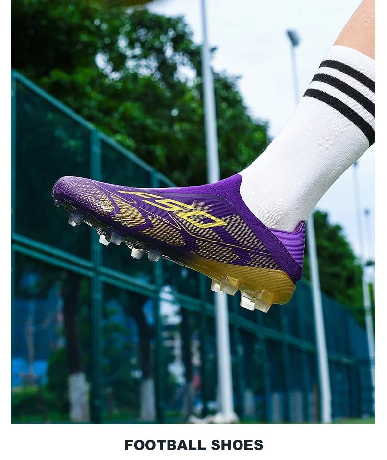 New Men’s Football Boots High-Quality Soccer Shoes Sneakers Match Indoor Non-Slip Grass Cleats High-Top Futsal Hot-Selling Outdoor