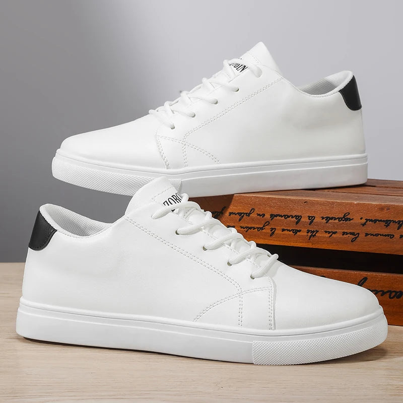 2026 Spring and Autumn Large Size New Trendy Men's Shoes Korean Style Breathable Versatile White Shoes Running Youth Casual Sports Shoes