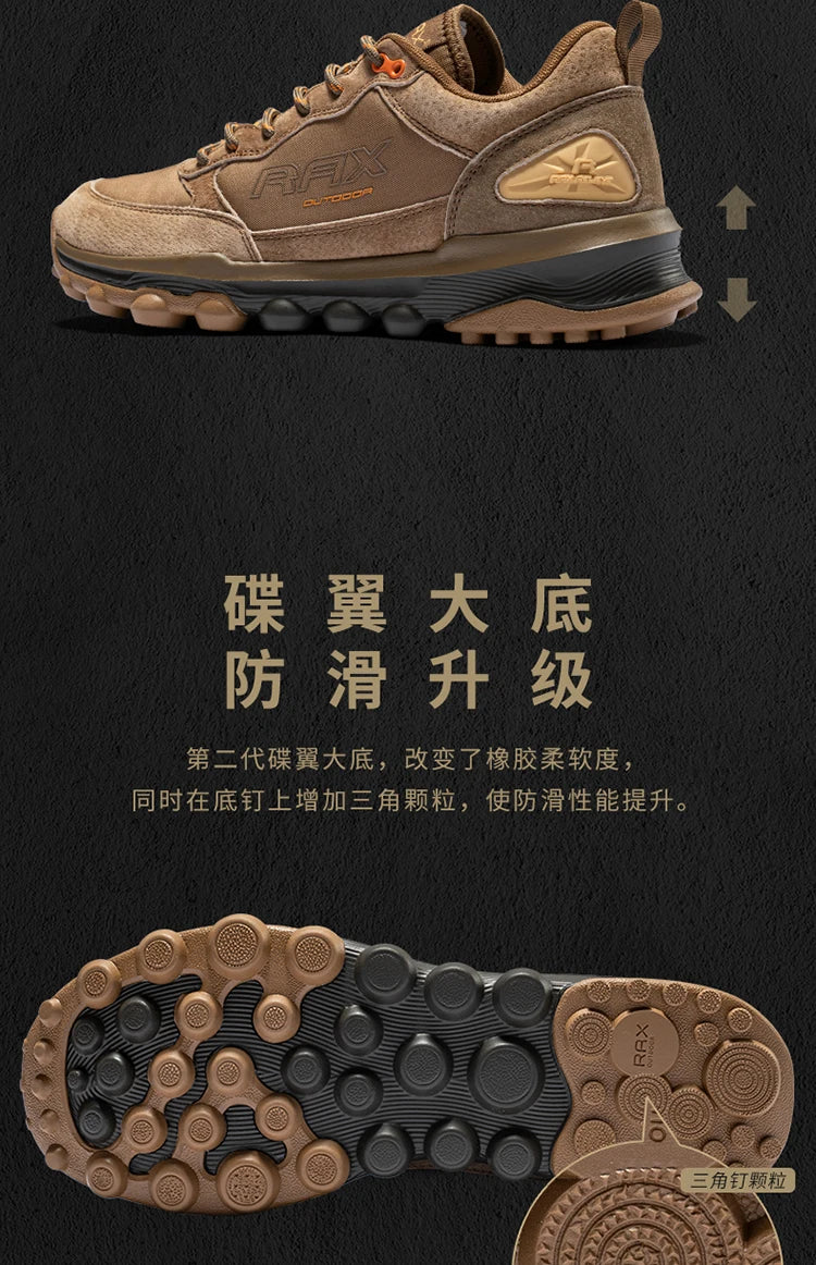 RAX Outdoor Breathable Hiking Shoes Men Lightweight Walking Trekking Wading Shoes Sport Sneakers Men Outdoor Sneakers Male