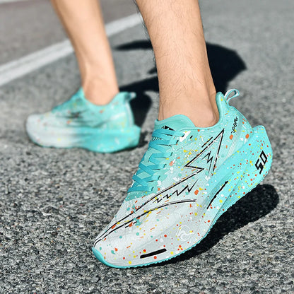 2026 Air Cushion Jogging Shoes Running Shoes Carbon Board Marathon Men Sports Breathable Lightweight Women's Nonskid Sneakers