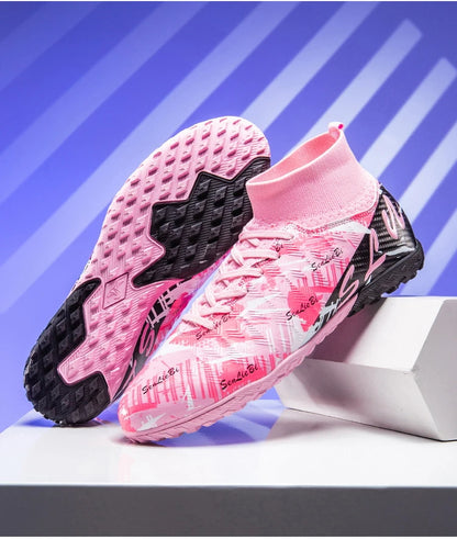 Size 34-46 Men's FG/TF Football Boots Futsal Professional Unisex Kids Soccer Training Outdoor Boys Football Sneakers