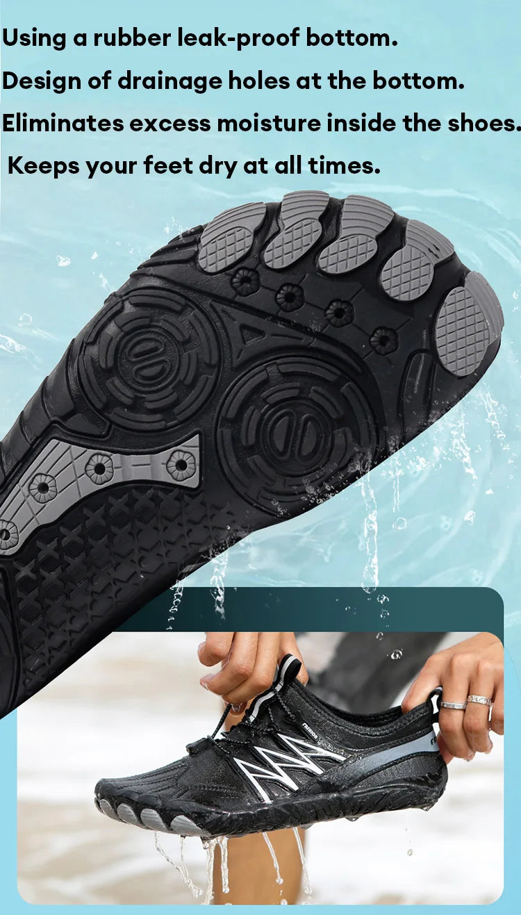 Outdoor Lightweight Men's Trainning Running Barefoot Shoes Qiuck-Dry Swimming Water Shoes Sport Gym Fitness Jogging Sneaker