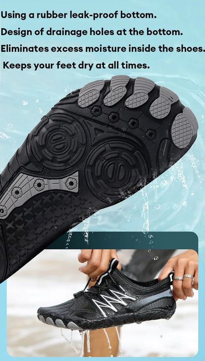 Outdoor Lightweight Men's Trainning Running Barefoot Shoes Qiuck-Dry Swimming Water Shoes Sport Gym Fitness Jogging Sneaker