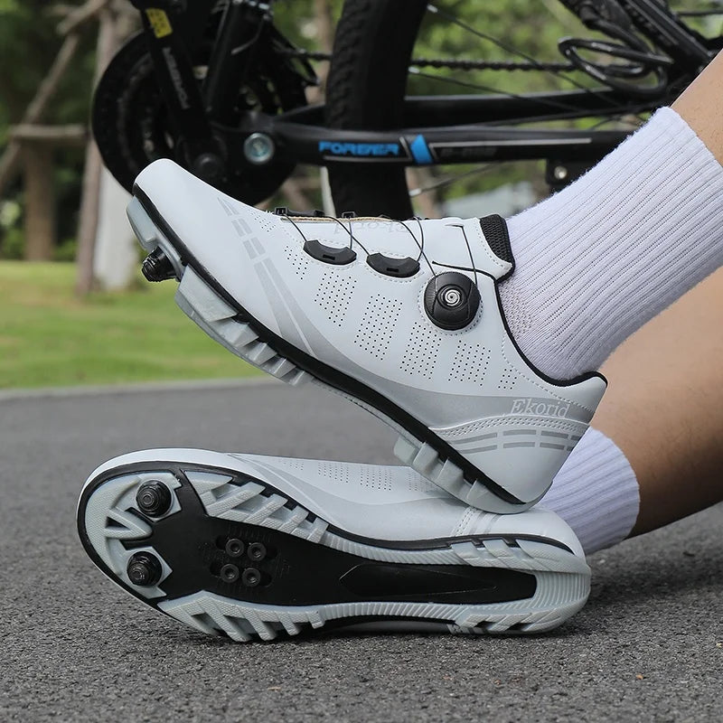 Herren-Mountainbike-Schuhe MTB, atmungsaktiv, rutschfest, hohe Härte, geeignet für Outdoor-Straßenrennen und Mountain-Offroad-Fahrten 37-46