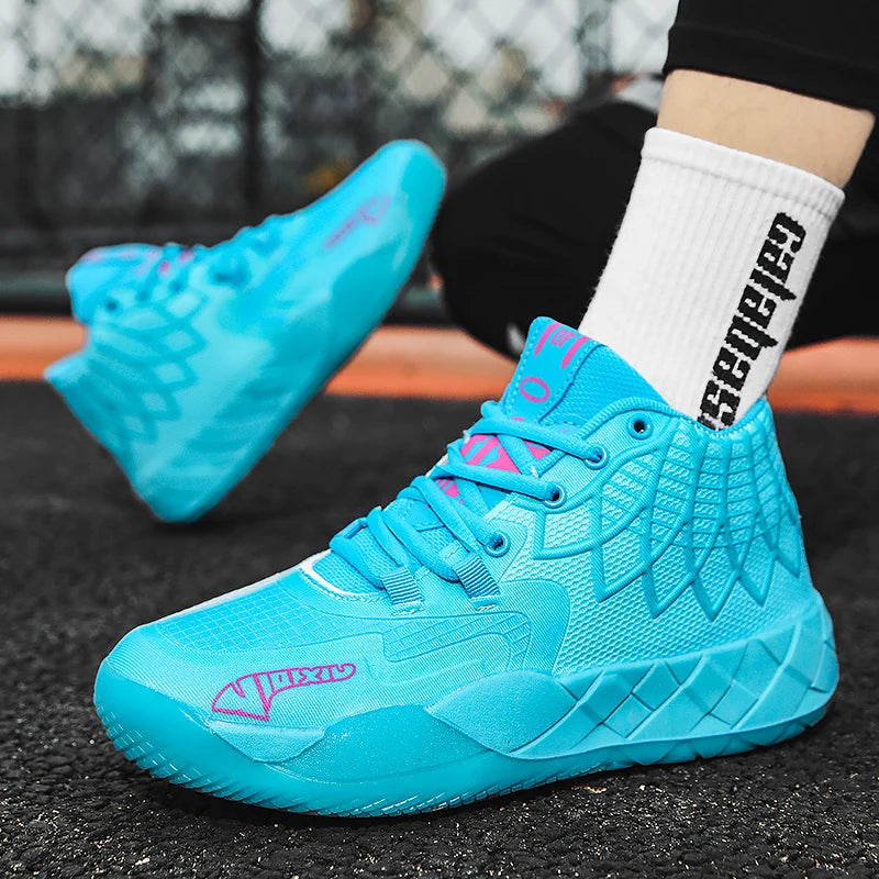 Youth Basketball Shoes for Actual Combat, Outdoor Comfortable Cushioning, Wear-Resistant, Fashionable, Breathable, High Quality