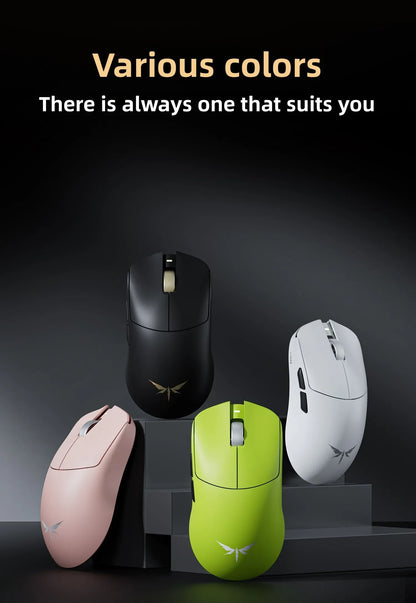 VGN Dragonfly F2 ProMax/Ultra E-Sports-Gaming-Maus 42000DPI 0.125ms für CSGO, Latenz kabelgebunden/kabellos, Dual 8K, 3 Modi, PAW3395/3950