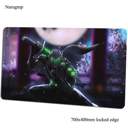Tappetino mouse Overwatch 700x400x3mm, tappetino gaming anime con personalità per ufficio e notebook, tappetino da scrivania, regalo per ragazzo, pad mouse per giochi PC gamer